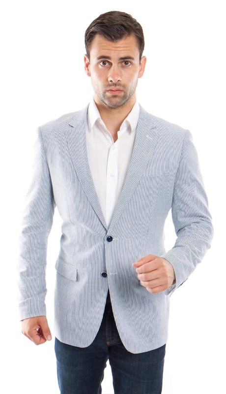 Empire Mens Sports Coat MJ214H-BLUE