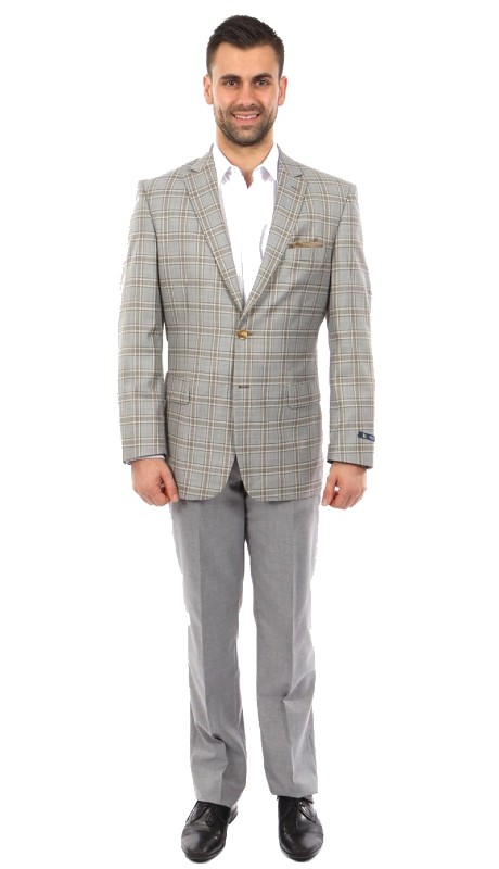  Empire Mens Sports Coat MJ248-02-GRY