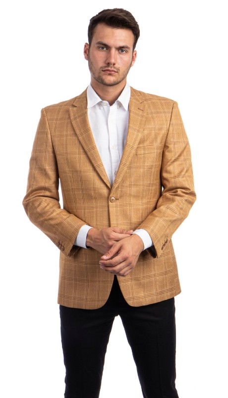Empire Mens Sports Coat MJ292S-01-DARK TAN