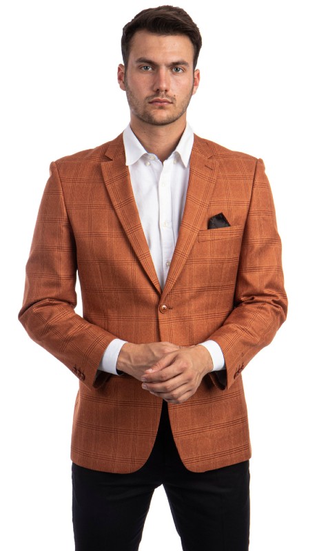 Empire Mens Sports Coat MJ292S-02-RUST