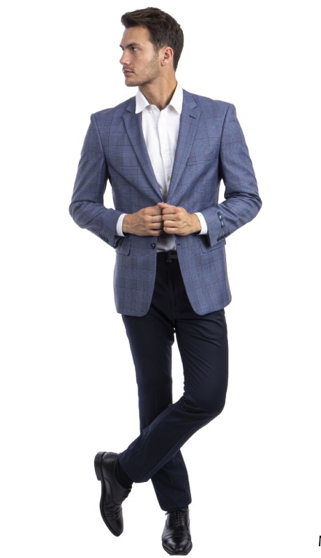 Empire Mens Sports Coat MJ294-02-BLUE