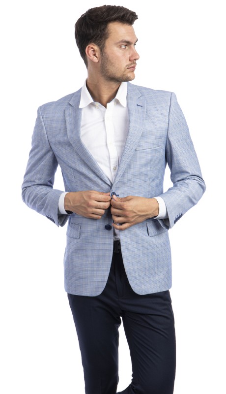 Empire Mens Sports Coat MJ298-03-SKY BLUE