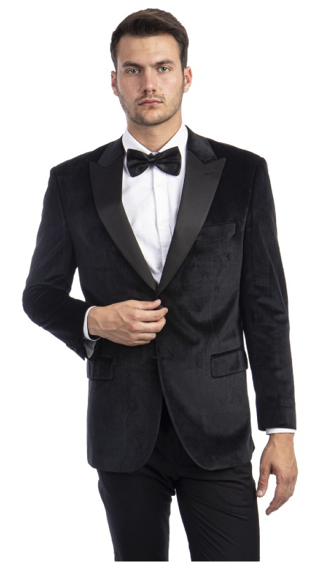 Tazzio Mens Sports Coat MJ301S-01-BLACK