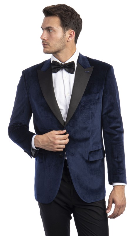 Tazzio Mens Sports Coat MJ301S-02 -NAVY