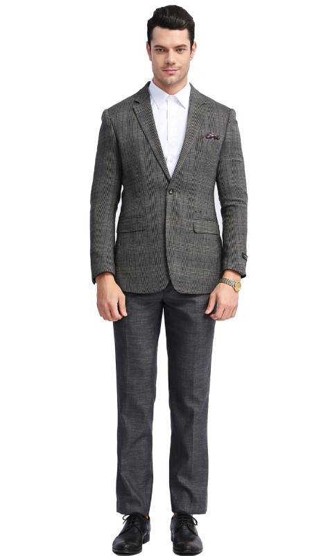 Empire Mens Sports Coat MJ305S-02 -Charcoal