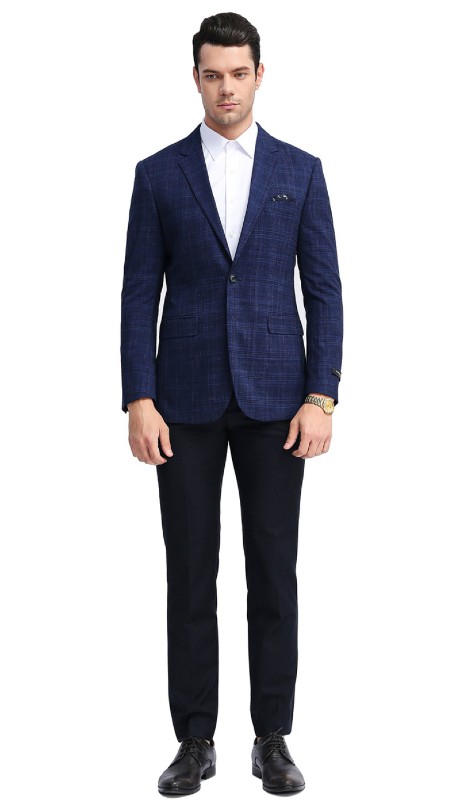 Tazzio Mens Sports Coat MJ312S-NAVY