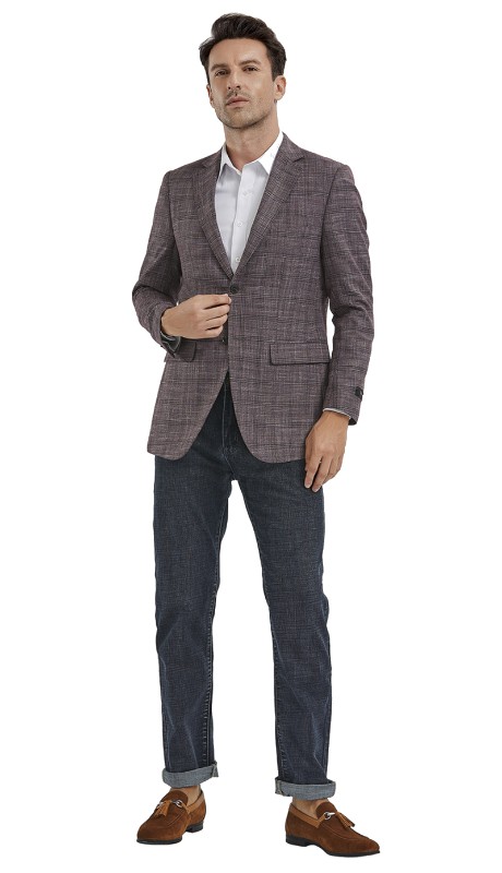 Tazzio Mens Sports Coat MJ351S-02-ROSE