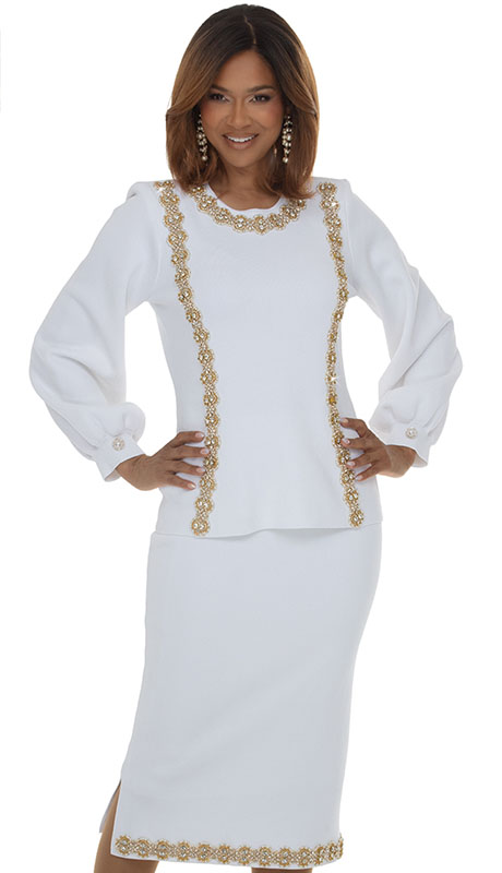 Donna Vinci Knit 13473-OFW Womens Church Suit