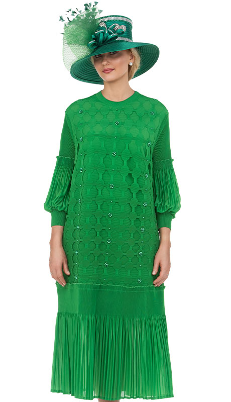 Giovanna D2463-GRN Ladies Church Dress