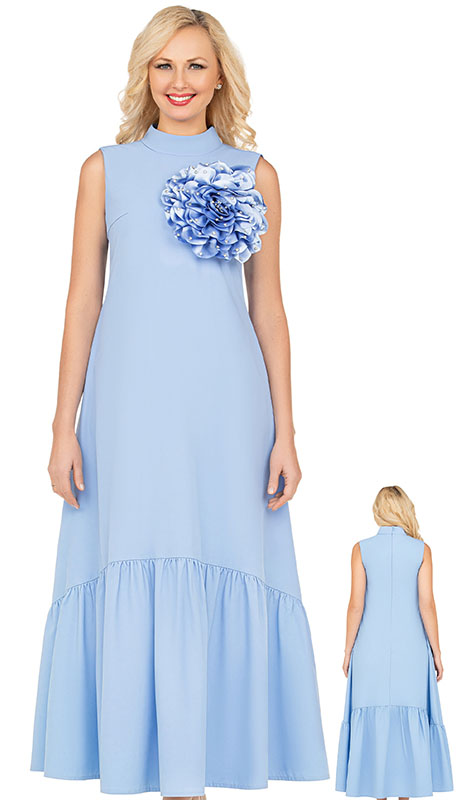 Giovanna D2457-BLU Ladies Church Dress
