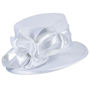 Giovanna HM944-WHT Church Hat