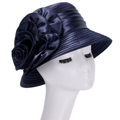 Giovanna HR935-NVY Church Hat