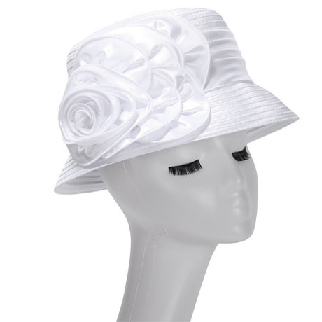Giovanna HR935-WHT Church Hat