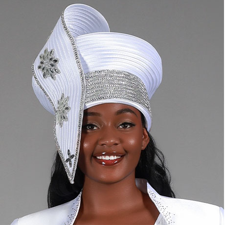 Giovanna HG1212-WHT Church Hat
