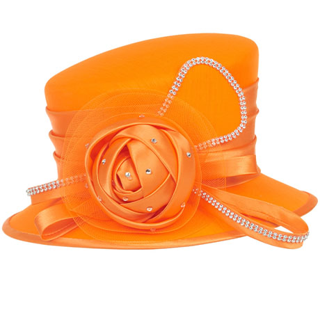 Giovanna HM974-ORG Church Hat