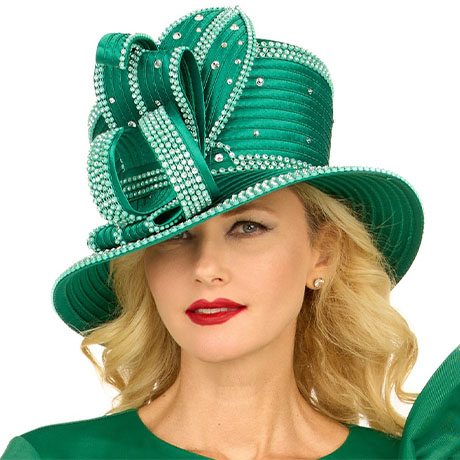 Giovanna HR22131-EMR Church Hat