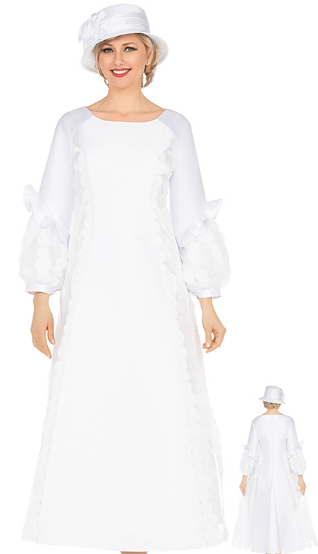 Giovanna D1669-WHT Church Dress