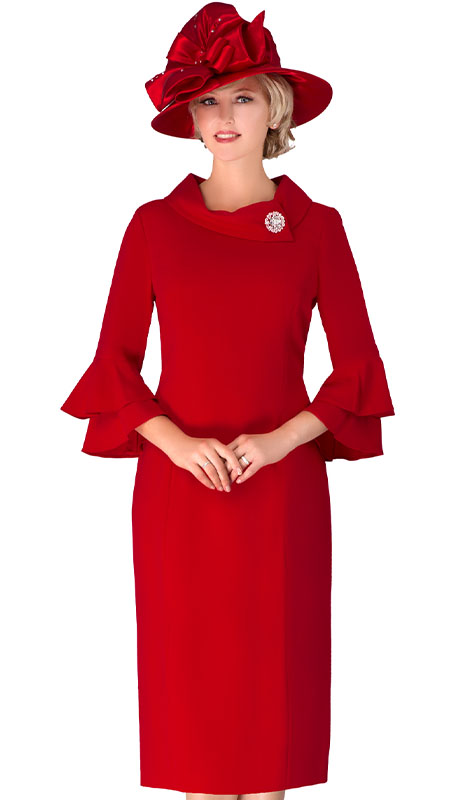 Giovanna D1518-RED Church Dress