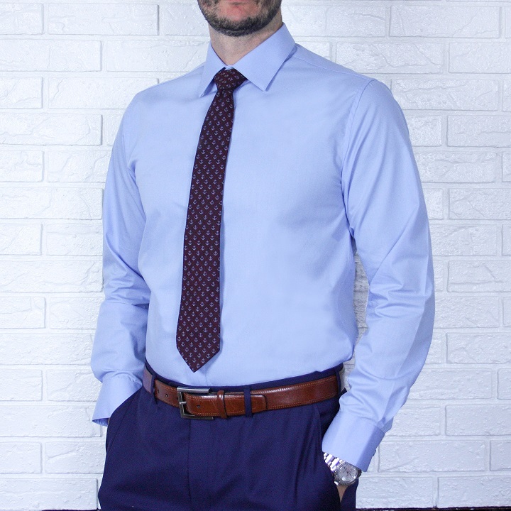 Arturo 200SLIM-LT BLUE-Mens Shirt