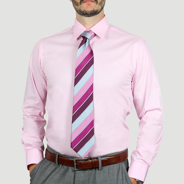 Arturo 200SLIM-PINK-Mens Shirt