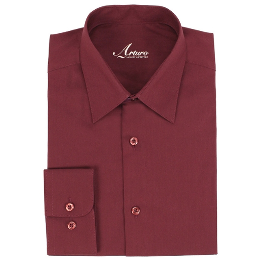 Arturo 100MOD4-6X-BURG-Mens Shirt