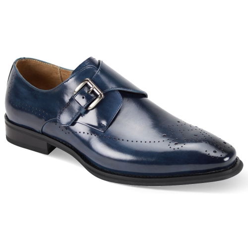 Giovanni Leather Dress Shoes-JEFFERY-BLU