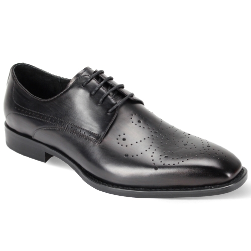 Giovanni Leather Dress Shoes-JOEL-BLK