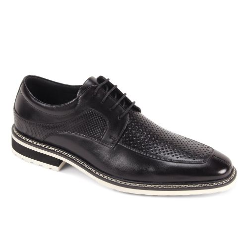 Giovanni Leather Dress Shoes-LENNY-BLACK