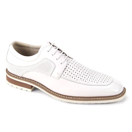 Giovanni Leather Dress Shoes-LENNY-WHITE