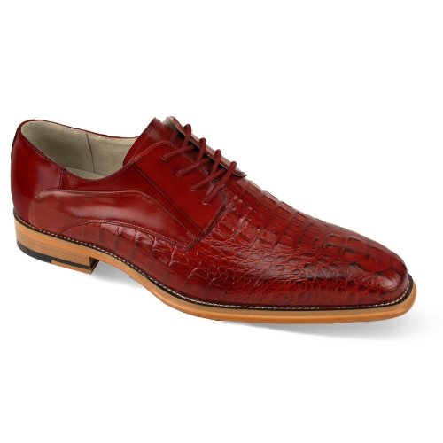 Giovanni Leather Dress Shoes-MASON-RED