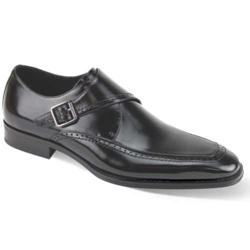 Giovanni Leather Dress Shoes-AMATO-BLK