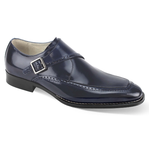 Giovanni Leather Dress Shoes-AMATO-NVY