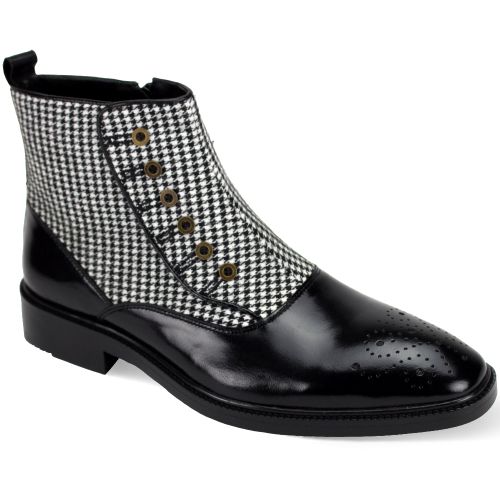 Giovanni Leather Dress Shoes-JUDD-BLK-TWD