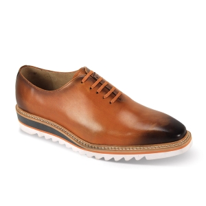 Giovanni Leather Dress Shoes-RUBEN-TAN