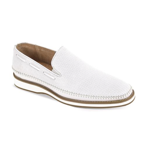 Giovanni Leather Dress Shoes-SID-WHT