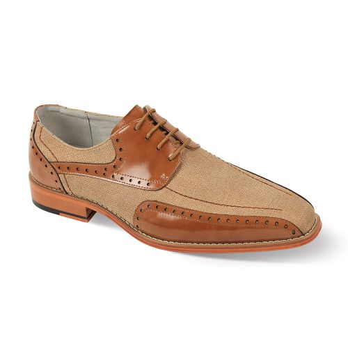 Giovanni Leather Dress Shoes-SIMON-TAN