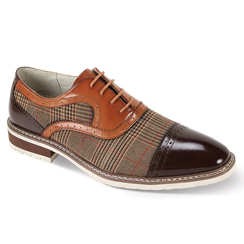 Giovanni Leather Dress Shoes-SINCLAIR-CHBRN-WHSK