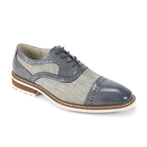 Giovanni Leather Dress Shoes-SINCLAIR-GREY