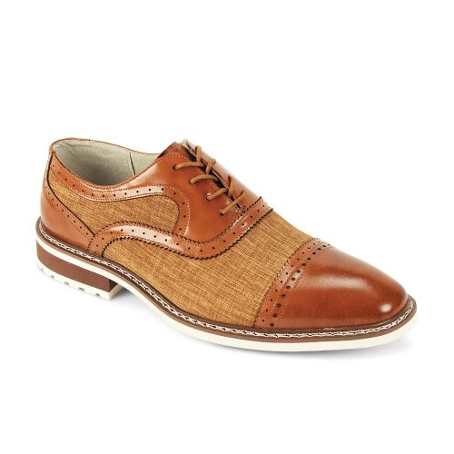 Giovanni Leather Dress Shoes-SINCLAIR-MAPLE