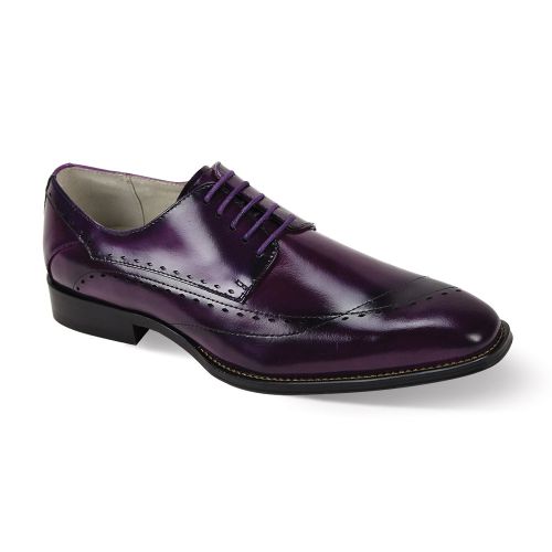 Giovanni Leather Dress Shoes-TRISTON-PURP