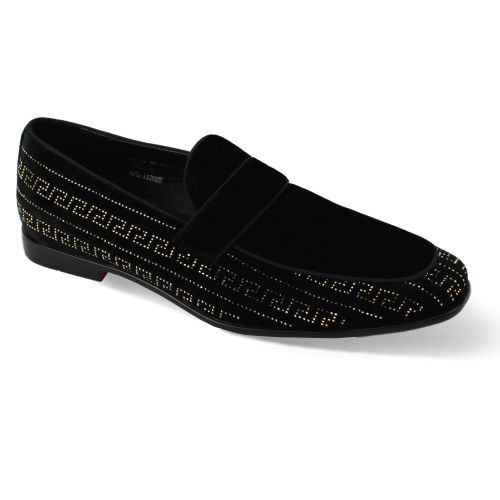 AM Exclusive Mens Shoes VINCENT-BLACK-GOLD