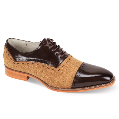 Giovanni Leather Dress Shoes-REED-CHBRN-TAN