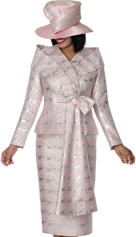GMI G401722-PNK-H Ladies Church Suit-Hat