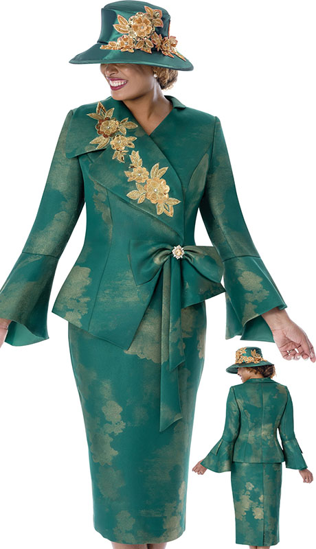 GMI 401932-GRN Ladies Church Suit