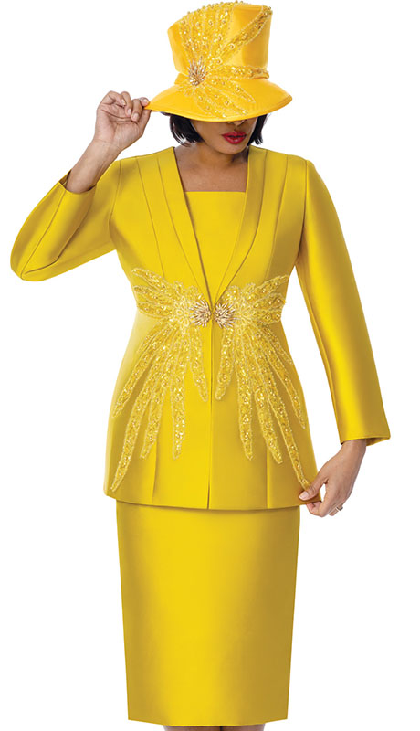 GMI 401942-YLW Ladies Church Suit