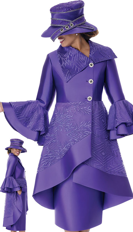 GMI 402012-PUR Ladies Church Suit