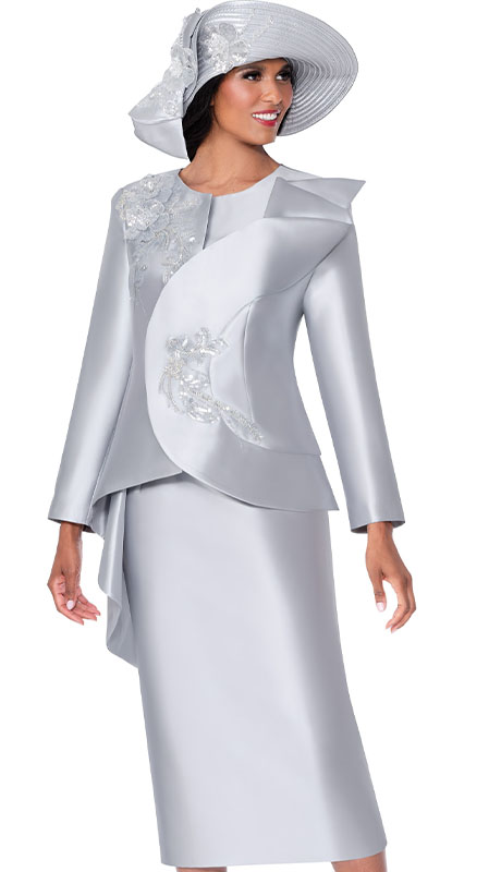 GMI G400572-SLV Ladies Church Suit