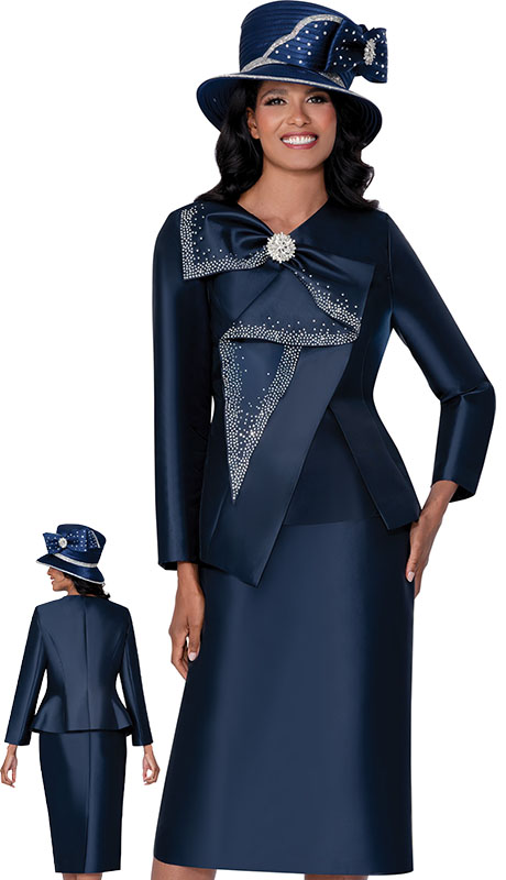 GMI G400593-NVY Ladies Church Suit