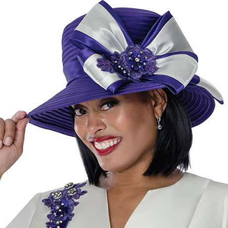 GMI 400992-PUR-H-IH Church Hat