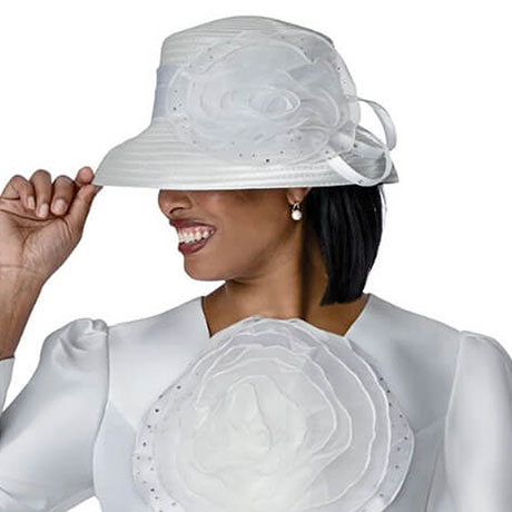 GMI 401712-WHT-H-IH Church Hat